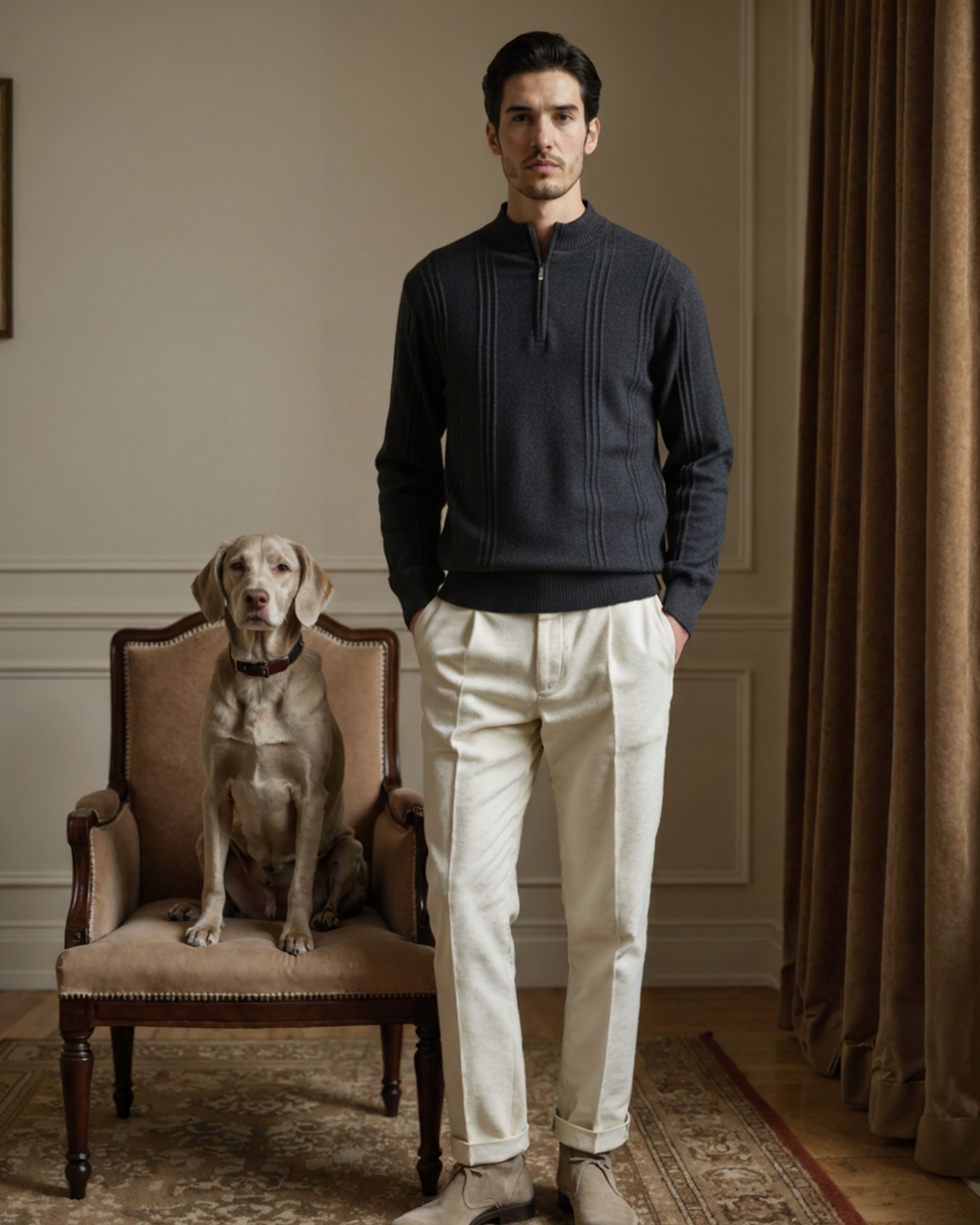 Grindelwald Cashmere Half-Zip