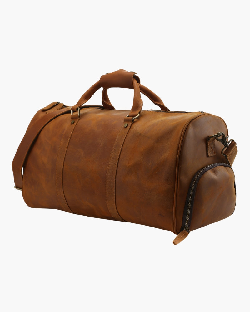 Ischia Leather Weekender