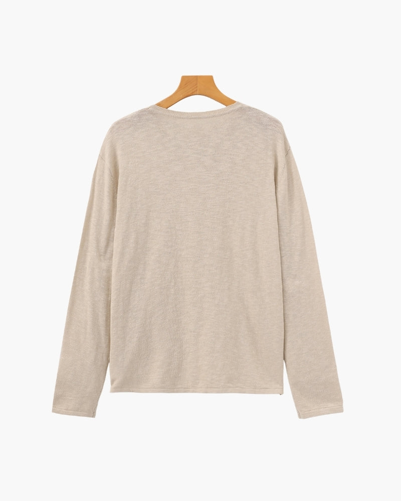 Nantucket Linen Crewneck