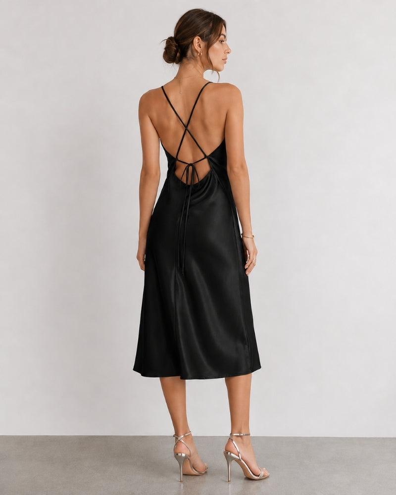 Bruges Silk Slip Dress