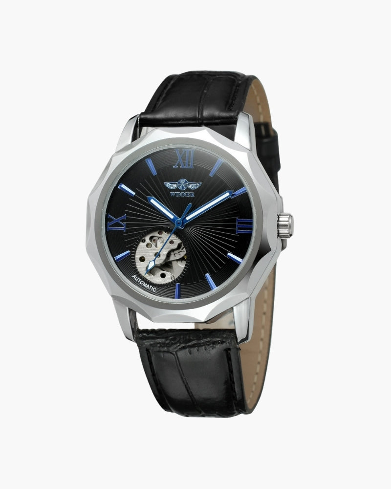 Biarritz Steel Skeleton Watch