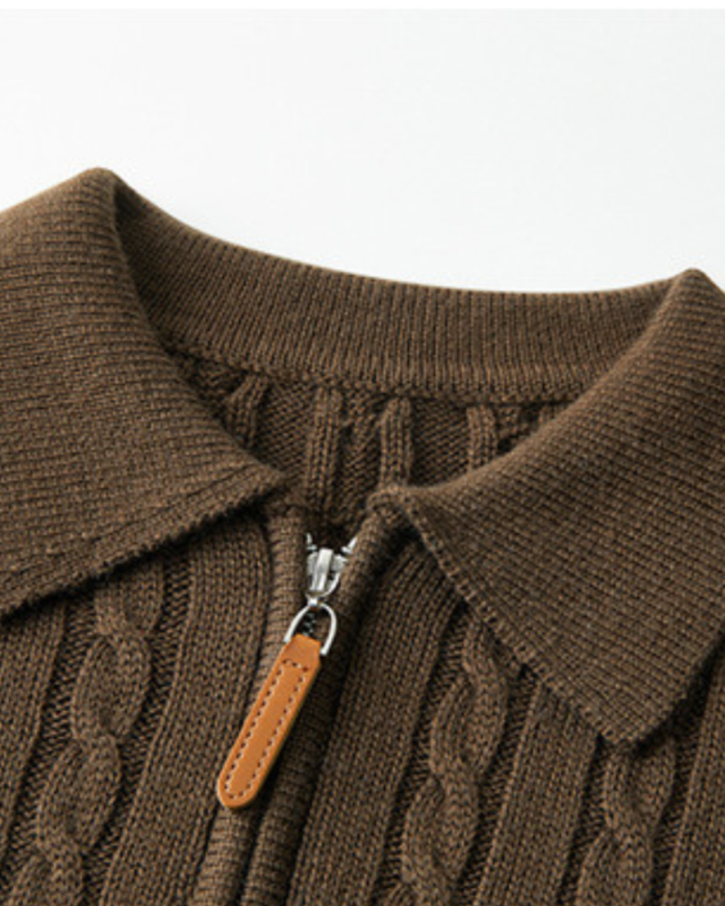 Vevey Wool Zip Sweater