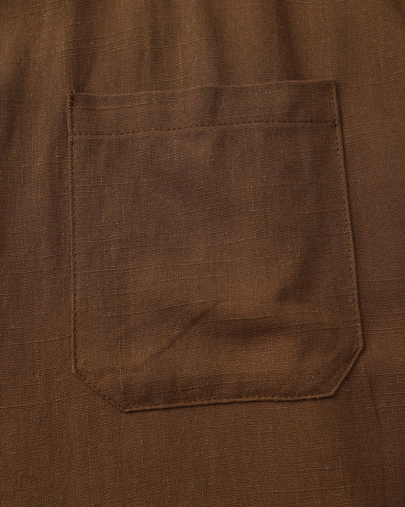 Lucca Cotton Band-Collar Shirt