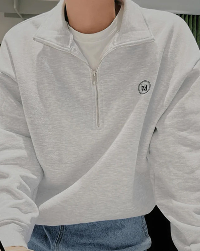 Bosa Cotton Zip Sweater