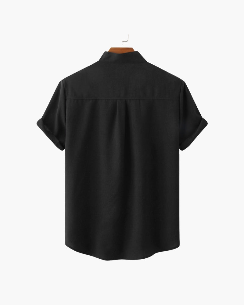 Pienza Band-Collar Shirt