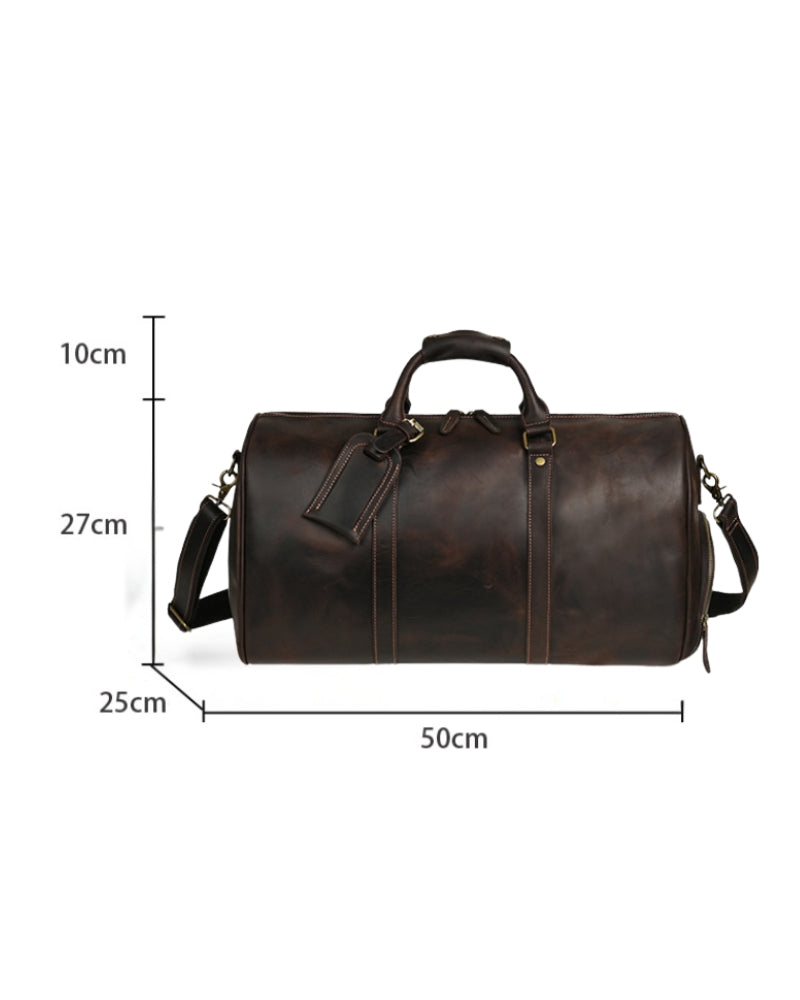 Ischia Leather Weekender