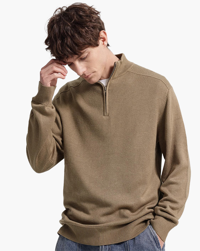 Lech Merino Zip Sweater